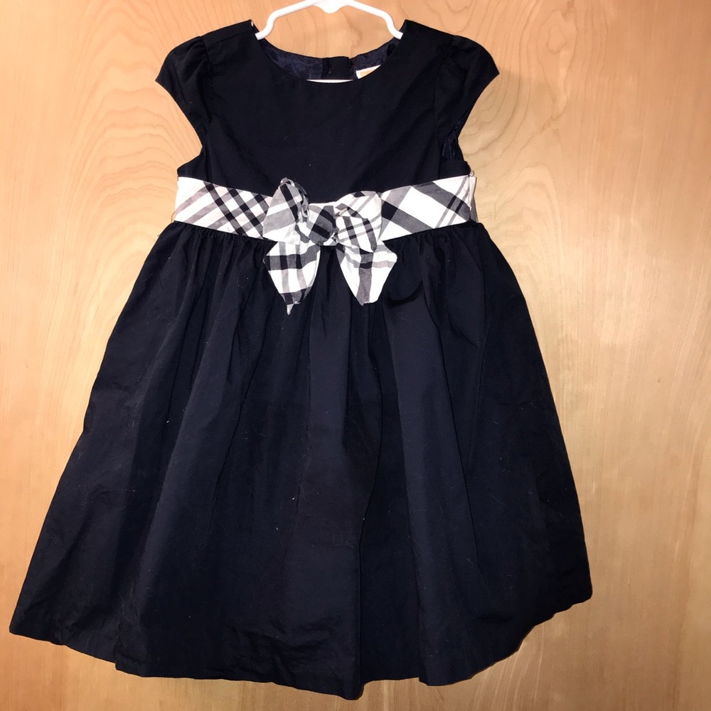 Gymboree Blue Touch of Plaid Bow Dress. 2T